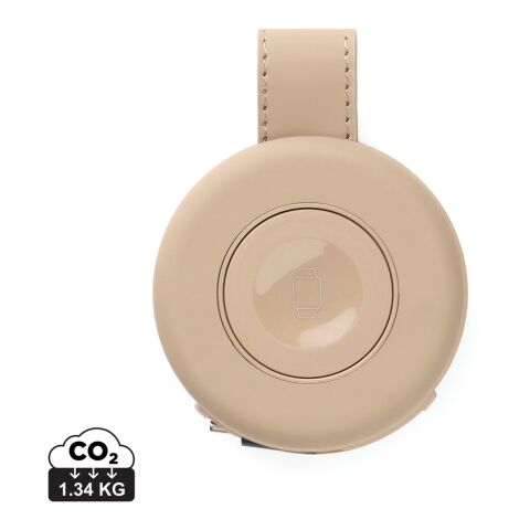 VINGA Baltimore 2-in-1 kabelloser 15W RCS Travel Charger greige | ohne Werbeanbringung | Nicht verfügbar | Nicht verfügbar