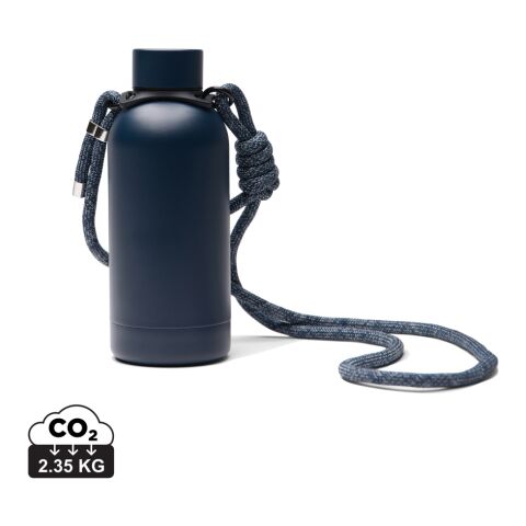 VINGA Parks Flasche aus RCS rec. Stainless-Steel, 400ml marineblau