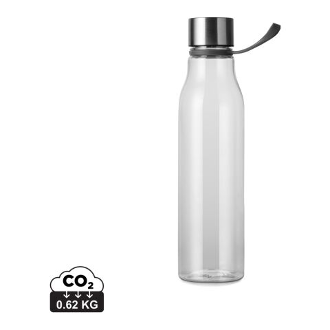 Werbeartikel VINGA Lean 800 ml Wasserflasche RCS-zertifiziert recyceltes PET BPA-frei mit Trageschlaufe & Griff – weiß – mit Logo bedruckt