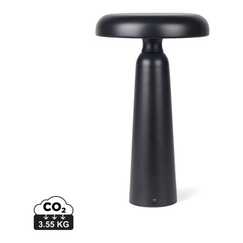 Werbeartikel VINGA Avery RCS Tischlampe – schwarz – mit Logo bedruckt