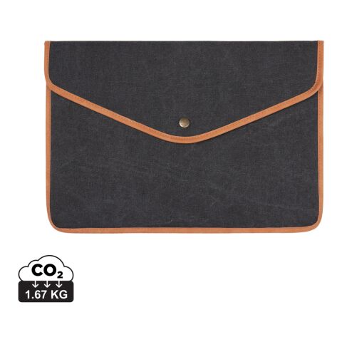 VINGA Bosler 14&quot; Laptop-Tasche aus GRS recyceltem Canvas schwarz | ohne Werbeanbringung | Nicht verfügbar | Nicht verfügbar