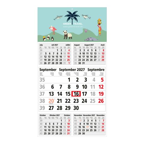 5-Monatskalender Einblatt Budget 5 EXPRESS großer laufender Monat