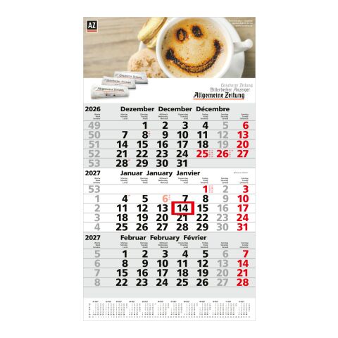 3-Monatskalender Einblatt Primus 3 Post A EXPRESS mit Jahresübersicht