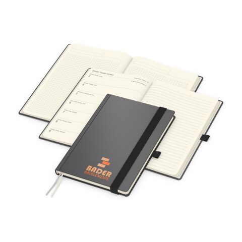 Wochenkalender links + Notizen rechts Vision-Hybrid EXPRESS Kunstleder-Hardcover Anthrazit | DIN A5 | ohne Werbeanbringung