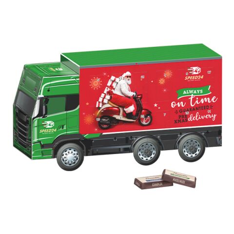 Adventskalender LKW 4c Euroskala | 24 Sarotti Schokotäfelchen