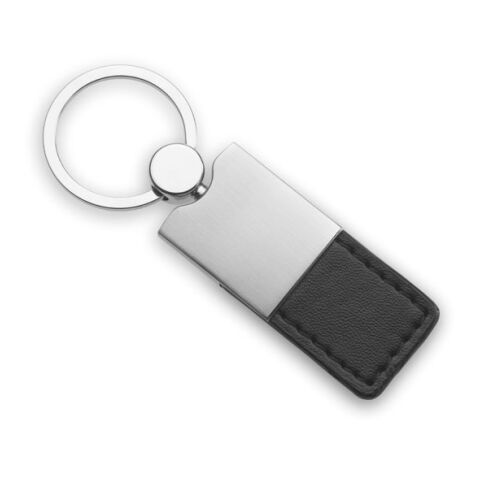 Schlüsselring mit schwarzen Anhänger schwarz | ohne Werbeanbringung | Nicht verfügbar | Nicht verfügbar