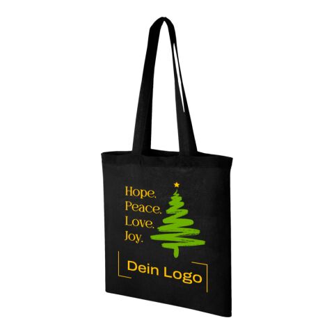 *Christmas* Carolina Tasche Schwarz | Hope &amp; Peace | 4C DTF Transfer