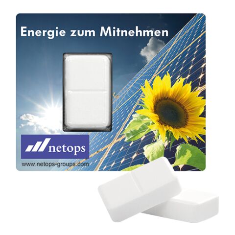 Traubenzucker Energie Karte weiß | 4C-Digitaldruck