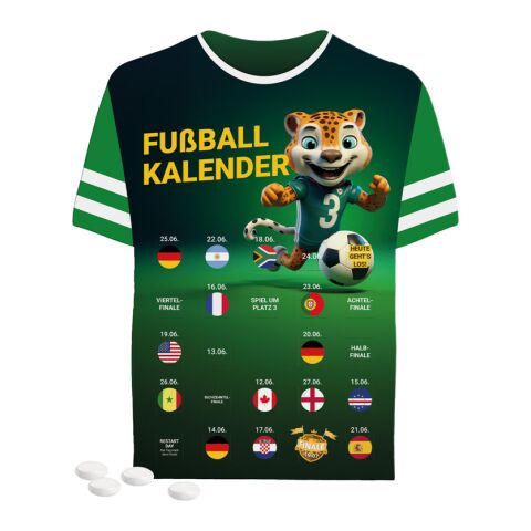Fußball-Design Event Kalender Trikot 4c Euroskala | Mentos Kaudragee Mint