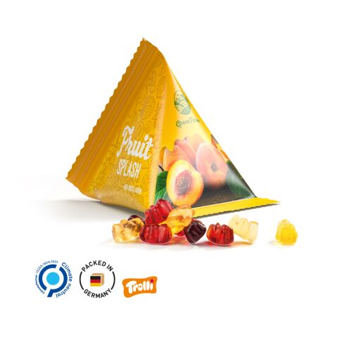 Tetraeder 15g, Gummibärchen 30% Fruchtsaft weiß | ohne Werbeanbringung | Nicht verfügbar
