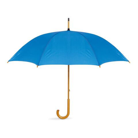 Regenschirm mit Holzgriff 190T Polyester königsblau | ohne Werbeanbringung | Nicht verfügbar | Nicht verfügbar | Nicht verfügbar