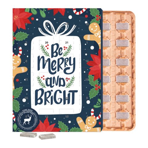 Marken Wand Adventskalender ECO ohne Werbeanbringung | 24 Alpenmilch-Schokotäfelchen