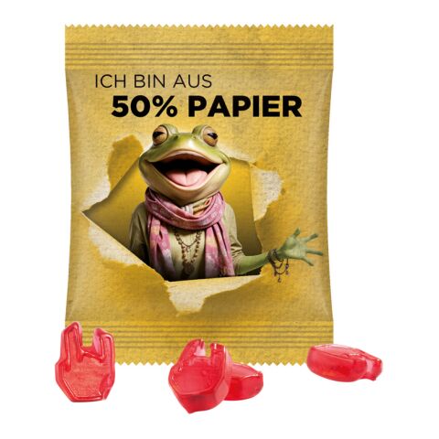 Minitüte 15 g Trolli Fruchtgummi Sonderformen weiß | ohne Werbeanbringung | Folie mit ca. 50% Papier