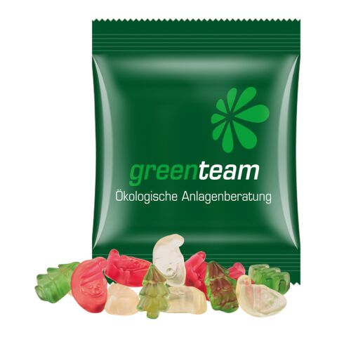 Minitüte 15 g Trolli Fruchtgummi Weihnachtsmischung weiß | ohne Werbeanbringung | Kompostierbare Folie