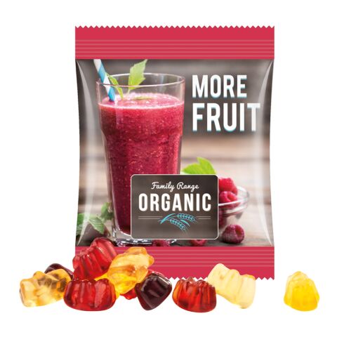 Minitüte 15 g Trolli 30% Fruchtsaft Bärchen weiß | 4c Euroskala - Folie | Folie