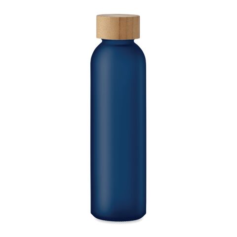 Glasflasche 500 ml gefrostet transparent-blau | ohne Werbeanbringung | Nicht verfügbar | Nicht verfügbar | Nicht verfügbar