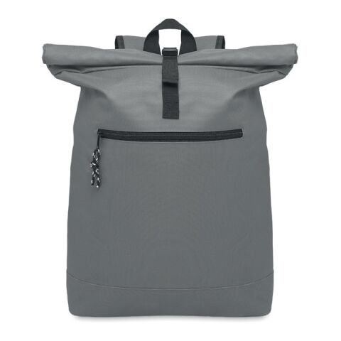Rolltop-Rucksack 600D dunkelgrau | ohne Werbeanbringung | Nicht verfügbar | Nicht verfügbar | Nicht verfügbar