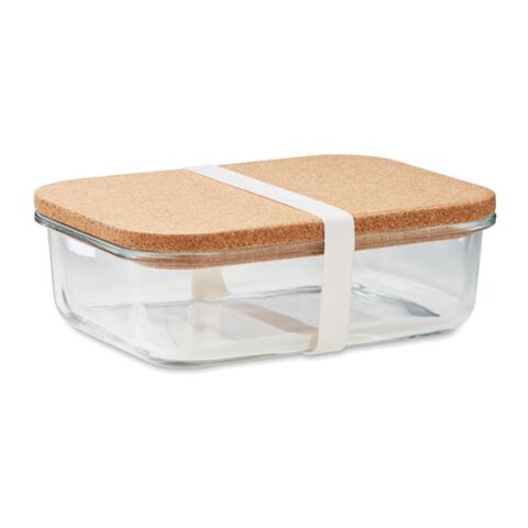 Lunchbox Glas mit Kork