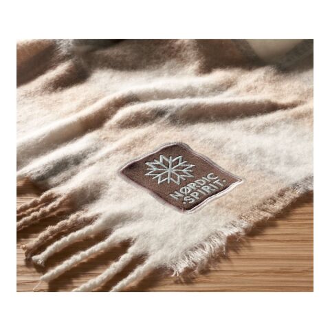 Karierte Mohair-Decke