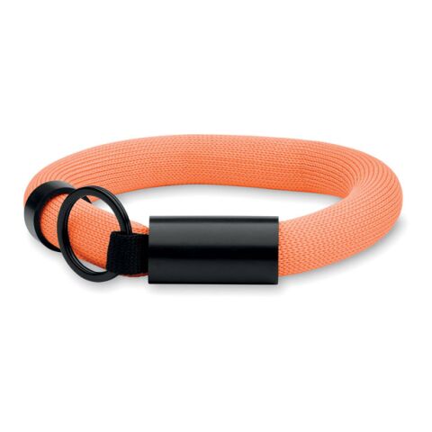 Schlüsselring mit Armband orange | ohne Werbeanbringung | Nicht verfügbar | Nicht verfügbar