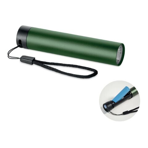Wiederaufladbare Taschenlampe dunkelgrün | ohne Werbeanbringung | Nicht verfügbar | Nicht verfügbar