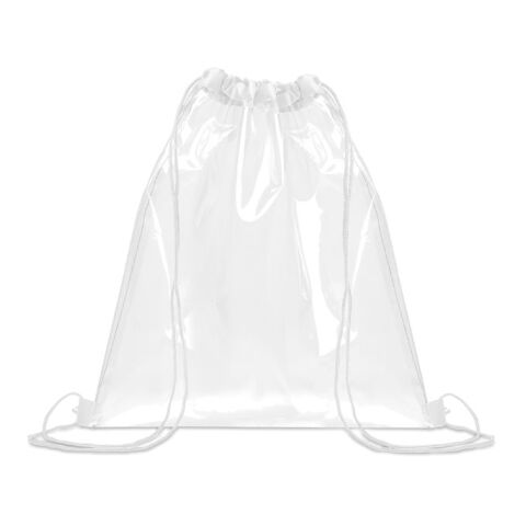 Transparenter Kordelzugbeutel weiß | ohne Werbeanbringung | Nicht verfügbar | Nicht verfügbar