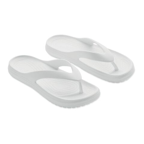 Zehensandalen Größe 42/43 weiß | ohne Werbeanbringung | Nicht verfügbar | Nicht verfügbar