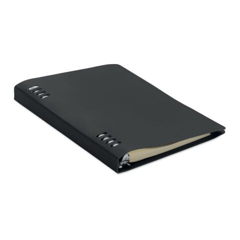 DIN A5 PU-Notizbuch schwarz
