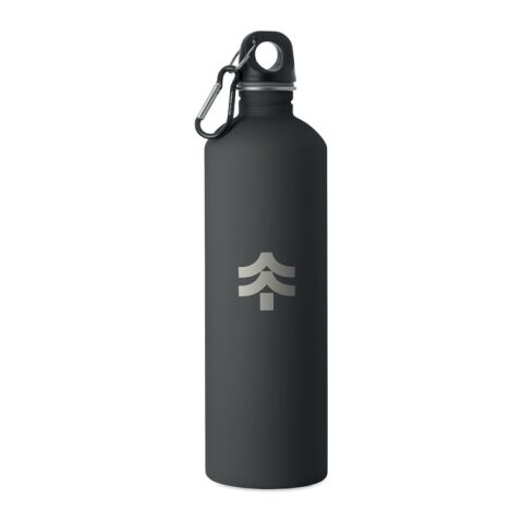 Einwandige Trinkflasche 750 ml schwarz