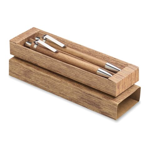 Schreibgeräte-Set Akazienholz