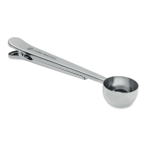 Dosierlöffel mit Klemme silber