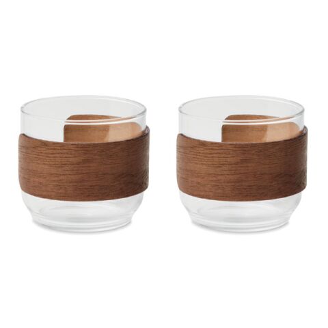 Kaffeegläser-Set holzfarben