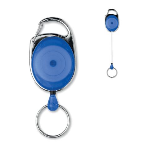 Einziehbarer Ausweishalter blau