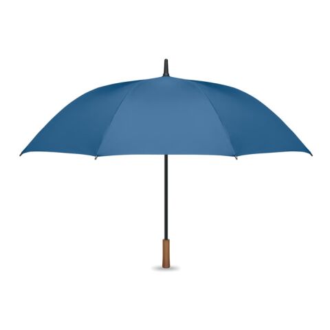 27" Regenschirm Holzgriff königsblau