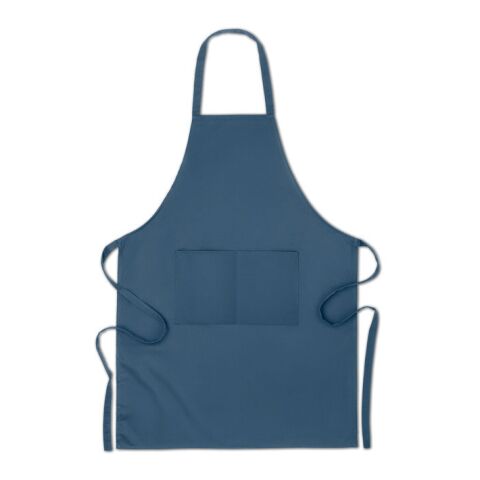 Küchenschürze Organic Cotton mit 2 Fronttaschen blau | ohne Werbeanbringung | Nicht verfügbar | Nicht verfügbar | Nicht verfügbar