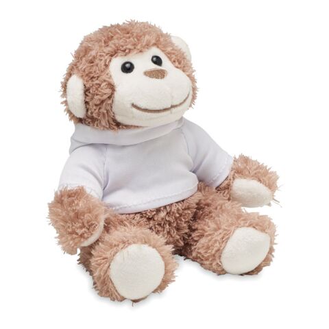 Plüsch-Affe mit Hoody weiß | ohne Werbeanbringung | Nicht verfügbar | Nicht verfügbar | Nicht verfügbar