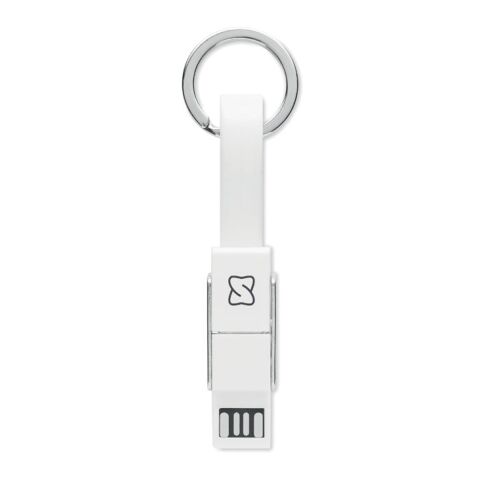 Schlüsselanhänger 4in1 Kabel weiß | ohne Werbeanbringung | Nicht verfügbar | Nicht verfügbar