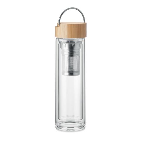 Trinkflasche Glas 400ml transparent | ohne Werbeanbringung | Nicht verfügbar | Nicht verfügbar