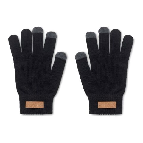 Touchscreen Handschuhe RPET schwarz | ohne Werbeanbringung | Nicht verfügbar | Nicht verfügbar | Nicht verfügbar