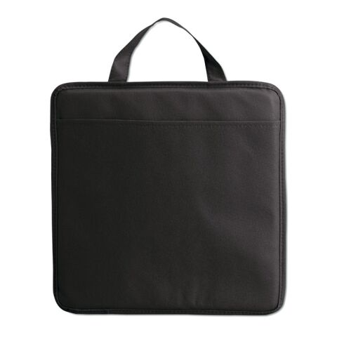 Werbeartikel Sitzkissen – schwarz – mit Logo bedruckt