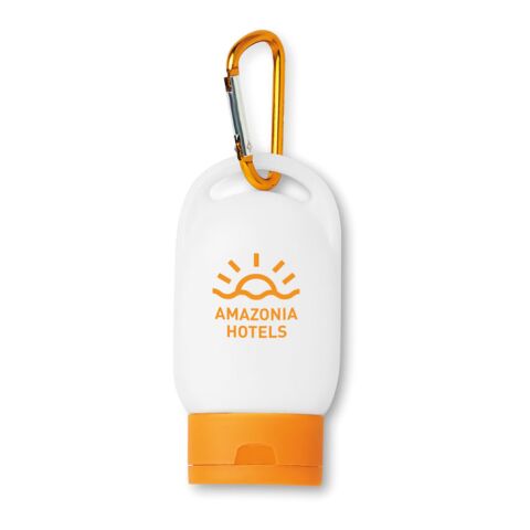 Sonnencreme mit Karabiner