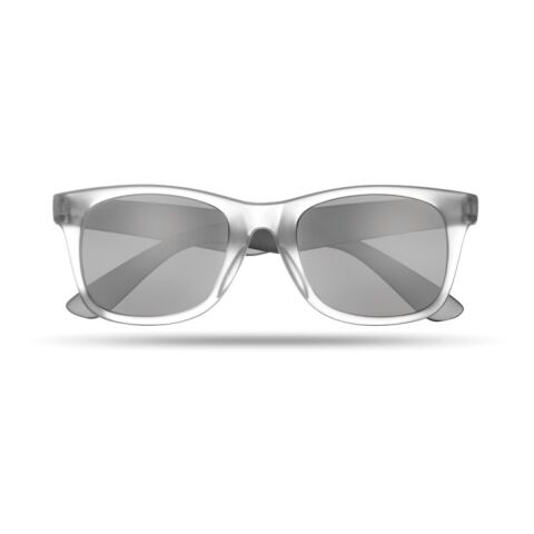 Werbeartikel Verspiegelte Sonnenbrille – schwarz – mit Logo bedruckt