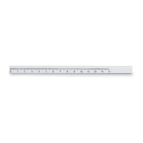 Zimmermanns-Bleistift mit Lineal weiß | ohne Werbeanbringung | Nicht verfügbar | Nicht verfügbar