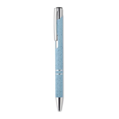 Druckkugelschreiber aus Weizenstroh Bern Pecas blau | ohne Werbeanbringung | Nicht verfügbar | Nicht verfügbar