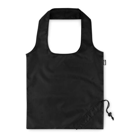 Faltbare Einkaufstasche RPET schwarz | ohne Werbeanbringung | Nicht verfügbar | Nicht verfügbar | Nicht verfügbar