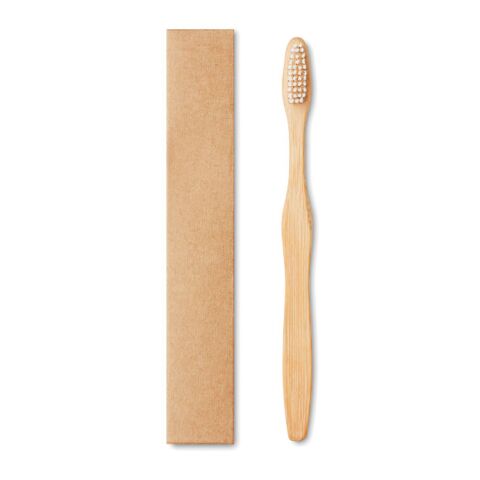 Zahnbürste Bambus mit Nylon-Borsten weiß | ohne Werbeanbringung | Nicht verfügbar | Nicht verfügbar | Nicht verfügbar