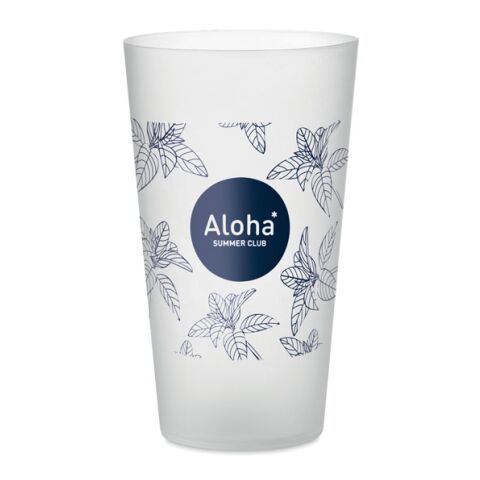 Festivalbecher &quot;Large&quot; aus Plastik, 500ml transparent weiß | ohne Werbeanbringung | Nicht verfügbar | Nicht verfügbar