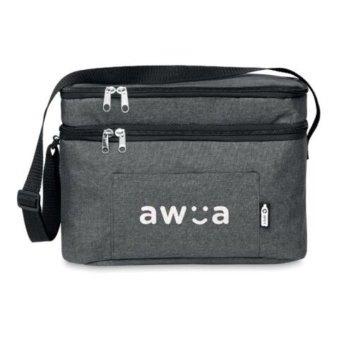 Werbeartikel RPET Kühltasche – schwarz – mit Logo bedruckt