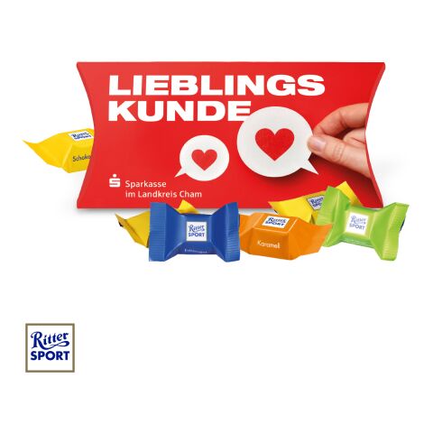 Kissenverpackung "Creative" mit Ritter SPORT Schokowürfel