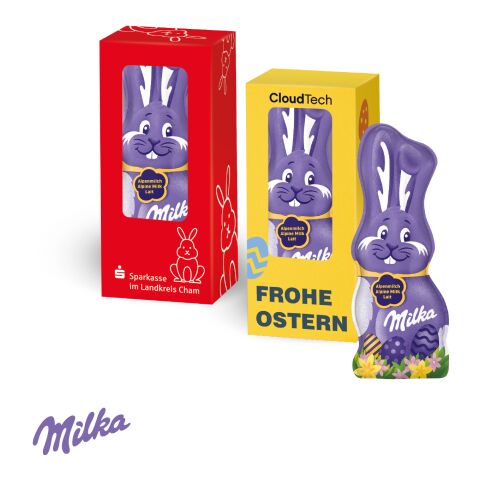 Milka Schmunzelhase in der Werbebox